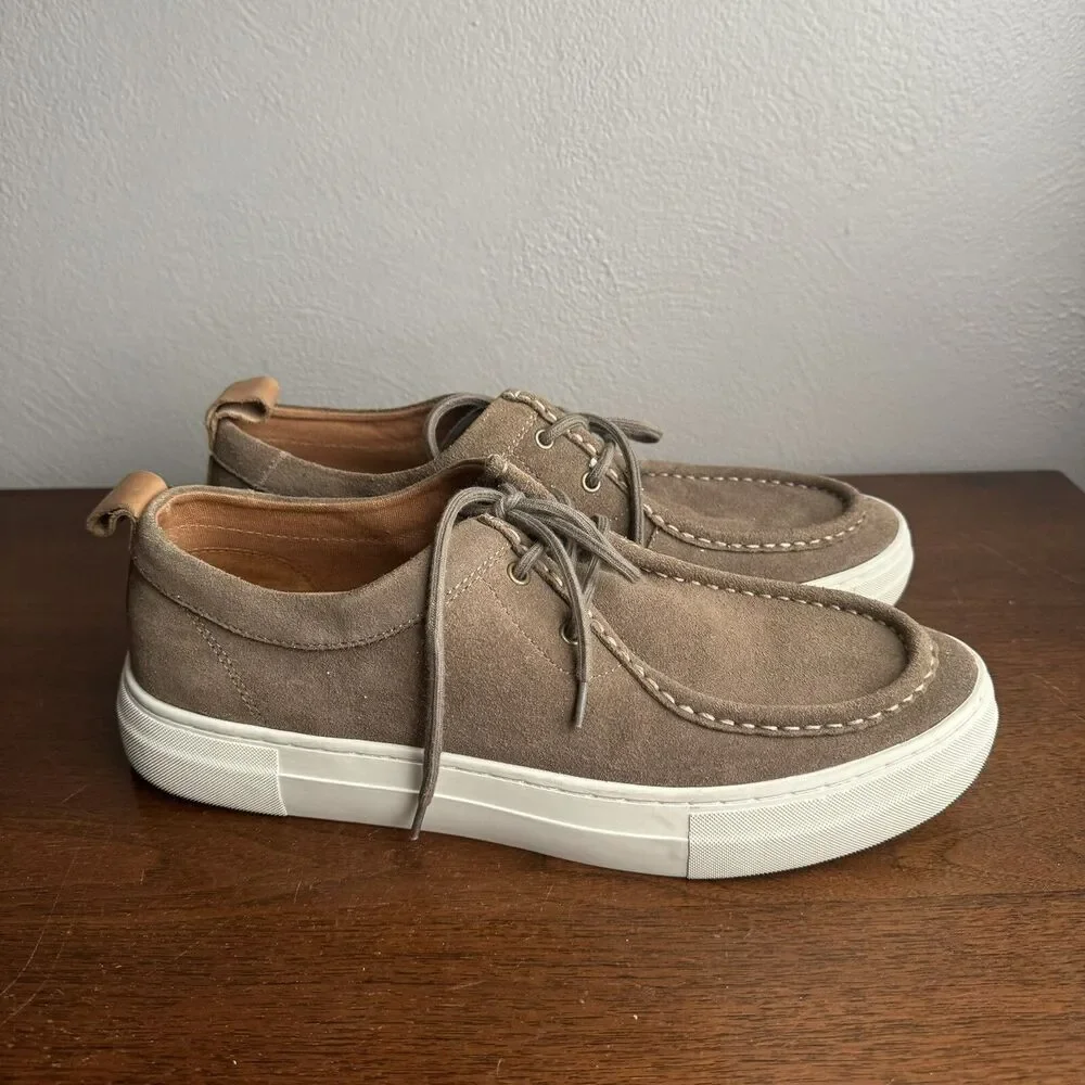Steve Madden Ryeker Mans Sz 10.5 Shoes Tan Suede Oxfords
